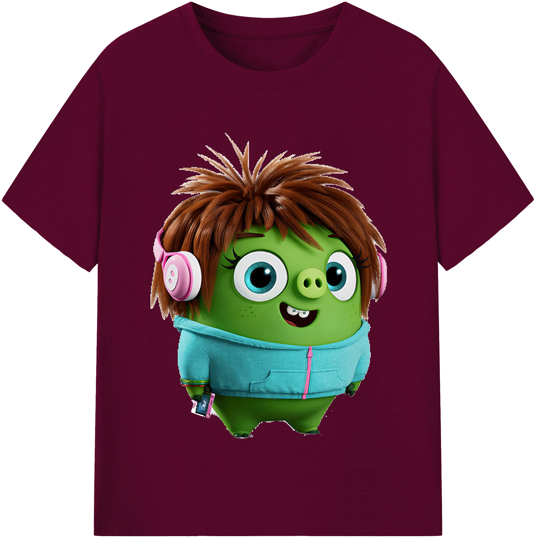 （画像用） Angry Birds アングリーバード レディースカジュアルプリントTシャツ（綿100％）